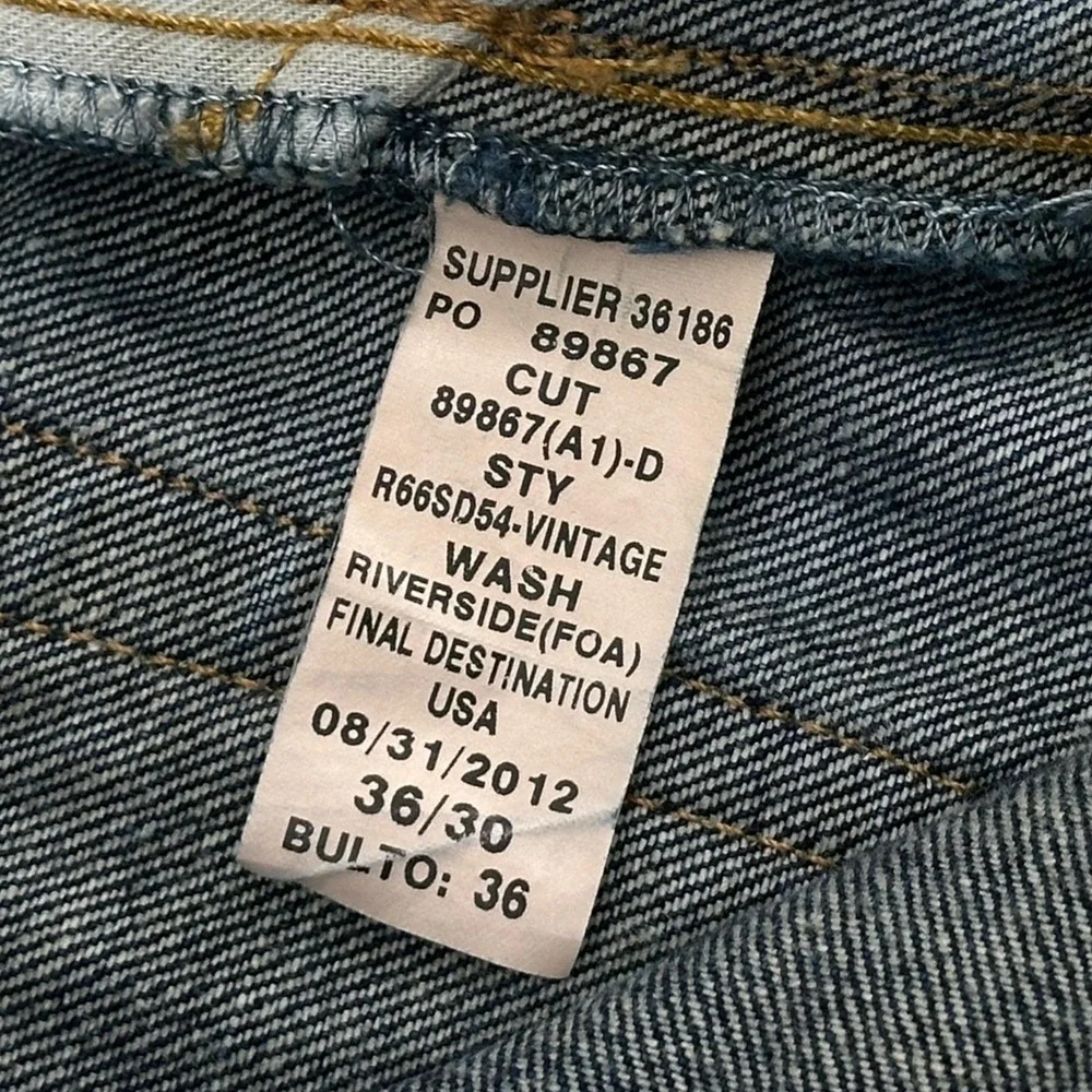 Polo Ralph Lauren‎ 067 Jeans Mens 40x30 Blue Vintage Straight Authentic Denim